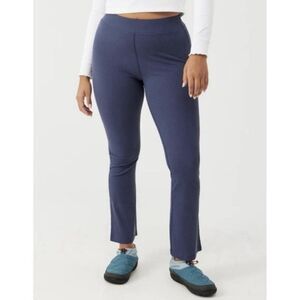 Outdoor Voices Superform Kick Flare Ribbed Pants Navy NWT Plus Size XXL